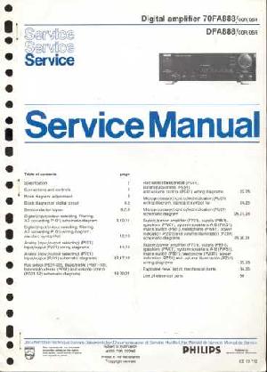 Сервисная инструкция Philips 70FA888, DFA888 ― Manual-Shop.ru