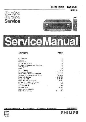 Сервисная инструкция Philips 70FA951 ― Manual-Shop.ru