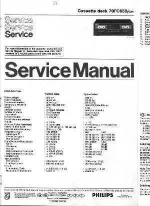 Service manual Philips 70FC650 ― Manual-Shop.ru