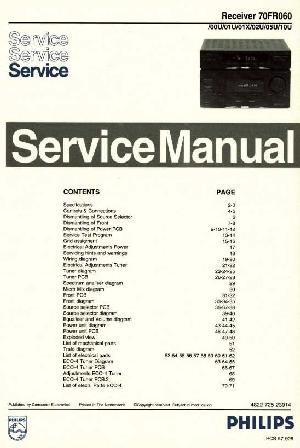 Сервисная инструкция Philips 70FR060 ― Manual-Shop.ru