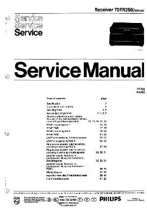 Сервисная инструкция Philips 70FR260 ― Manual-Shop.ru