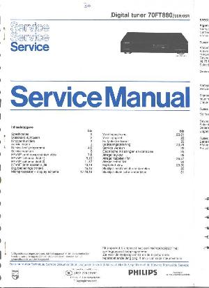 Service manual Philips 70FT880 ― Manual-Shop.ru