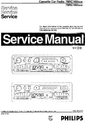 Service manual Philips 79RC169, 79RC189  ― Manual-Shop.ru