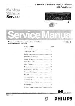 Сервисная инструкция Philips 90RC408, 90RC438  ― Manual-Shop.ru