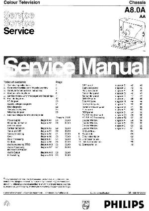Сервисная инструкция Philips A8.0A chassis ― Manual-Shop.ru