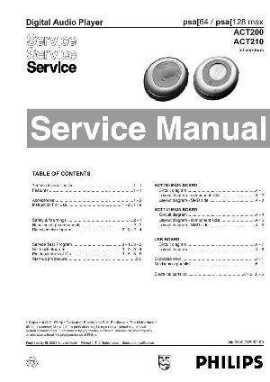 Service manual Philips ACT-200, ACT-210 ― Manual-Shop.ru