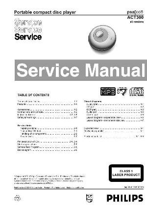 Сервисная инструкция Philips ACT-300 ― Manual-Shop.ru