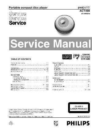 Service manual Philips ACT-400 ― Manual-Shop.ru