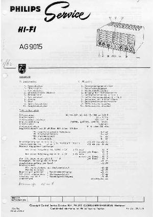 Сервисная инструкция Philips AG9015 ― Manual-Shop.ru