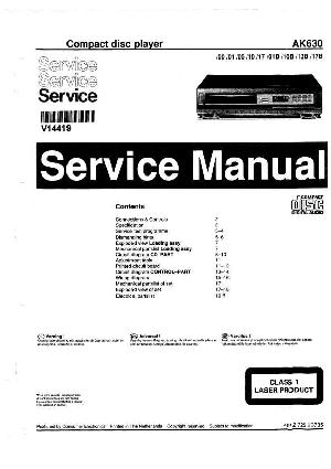 Service manual Philips AK-630 ― Manual-Shop.ru