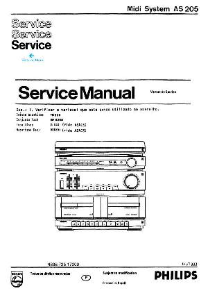 Сервисная инструкция Philips AS-205 ― Manual-Shop.ru