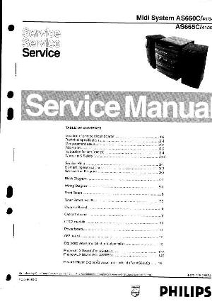 Сервисная инструкция Philips AS-660C, AS-665C ― Manual-Shop.ru