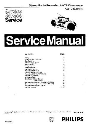Service manual Philips AW-7150, AW-7250 ― Manual-Shop.ru