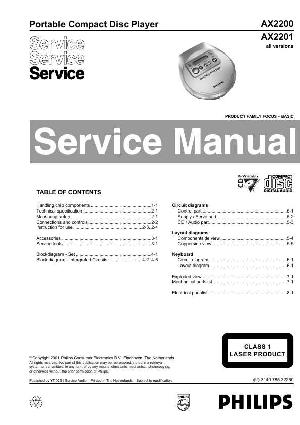Сервисная инструкция Philips AX-2200, AX-2201 ― Manual-Shop.ru