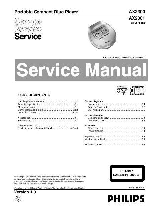 Сервисная инструкция Philips AX-2300, AX-2301 ― Manual-Shop.ru