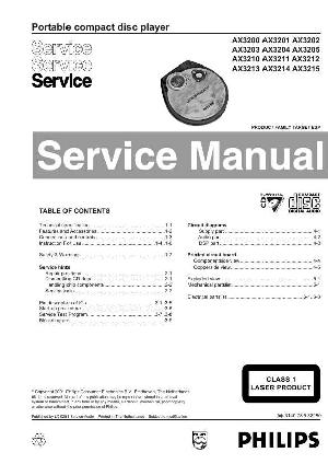 Сервисная инструкция Philips AX-3200 ― Manual-Shop.ru