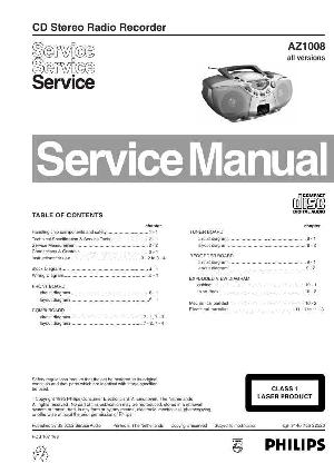 Сервисная инструкция Philips AZ-1008 ― Manual-Shop.ru