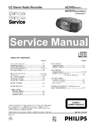 Сервисная инструкция Philips AZ-1009, AZ-1010 ― Manual-Shop.ru