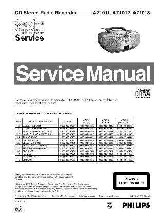 Сервисная инструкция Philips AZ-1011, AZ-1012, AZ-1013 ― Manual-Shop.ru
