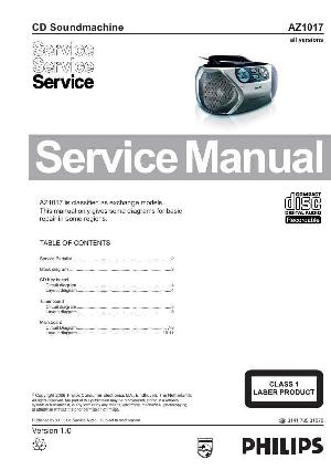 Сервисная инструкция Philips AZ-1017 ― Manual-Shop.ru