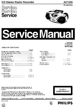 Сервисная инструкция Philips AZ-1035 ― Manual-Shop.ru