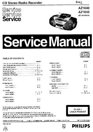 Сервисная инструкция Philips AZ-1040, AZ-1045 ― Manual-Shop.ru