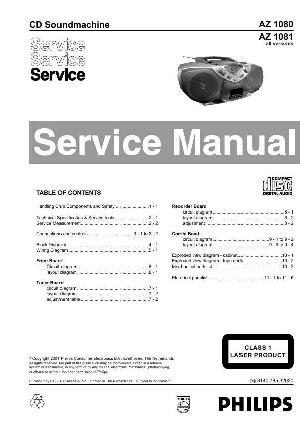 Service manual Philips AZ-1080, AZ-1081 ― Manual-Shop.ru