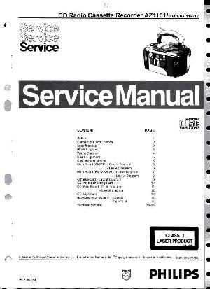 Сервисная инструкция Philips AZ-1101 ― Manual-Shop.ru