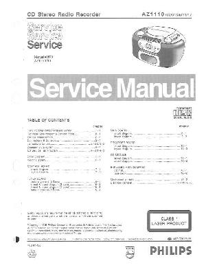 Сервисная инструкция Philips AZ-1110 ― Manual-Shop.ru