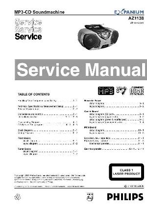 Сервисная инструкция Philips AZ-1138 ― Manual-Shop.ru
