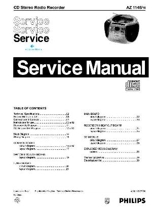 Сервисная инструкция Philips AZ-1145 ― Manual-Shop.ru