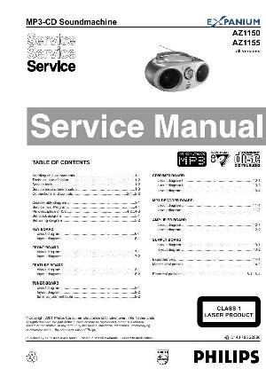 Service manual Philips AZ-1150, AZ-1155 ― Manual-Shop.ru