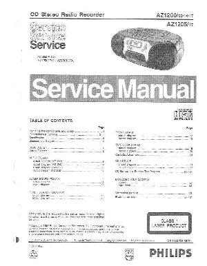 Service manual Philips AZ-1200, AZ-1205 ― Manual-Shop.ru