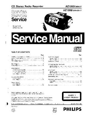 Service manual Philips AZ-1203, AZ-1208 ― Manual-Shop.ru