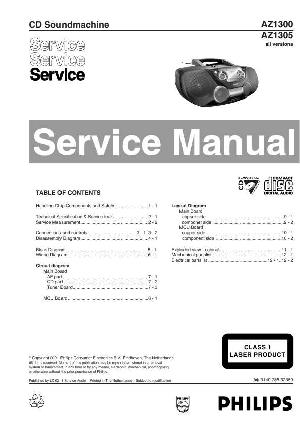 Сервисная инструкция Philips AZ-1300, AZ-1305 ― Manual-Shop.ru