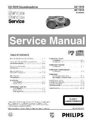 Service manual Philips AZ-1510, AZ-1515  ― Manual-Shop.ru