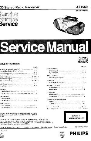 Service manual Philips AZ-1560 ― Manual-Shop.ru