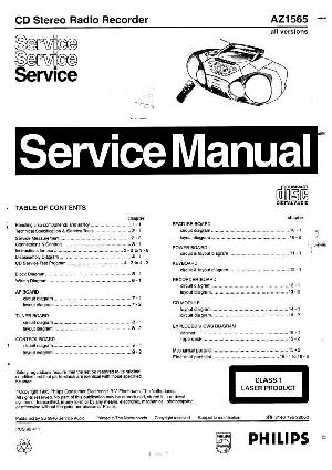 Service manual Philips AZ-1565 ― Manual-Shop.ru