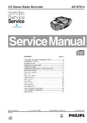 Сервисная инструкция Philips AZ-1575 ― Manual-Shop.ru