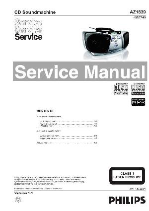 Service manual Philips AZ-1839 ― Manual-Shop.ru