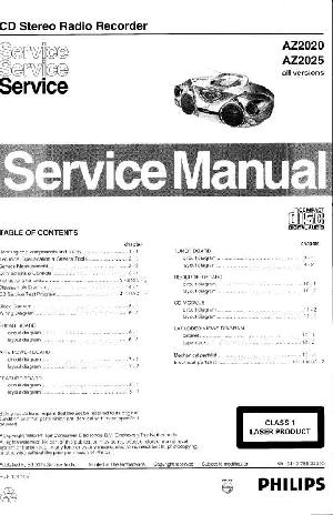Service manual Philips AZ-2020, AZ-2025 ― Manual-Shop.ru