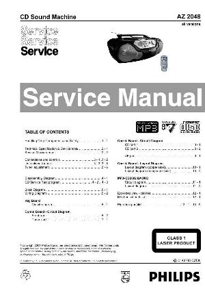 Сервисная инструкция Philips AZ-2048 ― Manual-Shop.ru