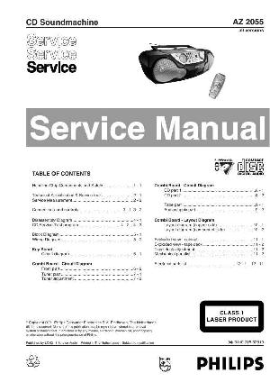 Сервисная инструкция Philips AZ-2055 ― Manual-Shop.ru