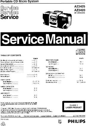 Service manual Philips AZ-2420, AZ-2425 ― Manual-Shop.ru
