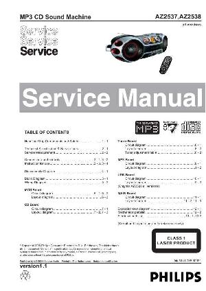 Сервисная инструкция Philips AZ-2537, AZ-2538 ― Manual-Shop.ru