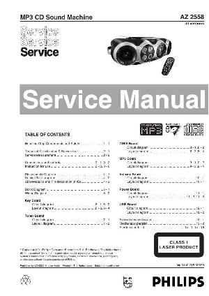 Service manual Philips AZ-2558 ― Manual-Shop.ru