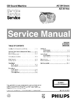 Сервисная инструкция Philips AZ-3013, AZ-3014 ― Manual-Shop.ru