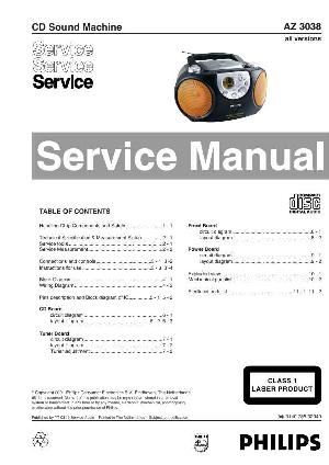 Service manual Philips AZ-3038 ― Manual-Shop.ru