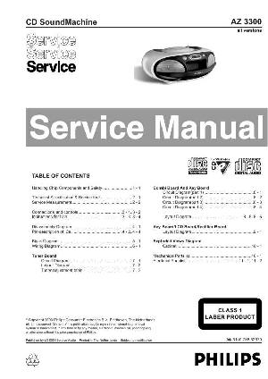 Service manual Philips AZ-3300 ― Manual-Shop.ru