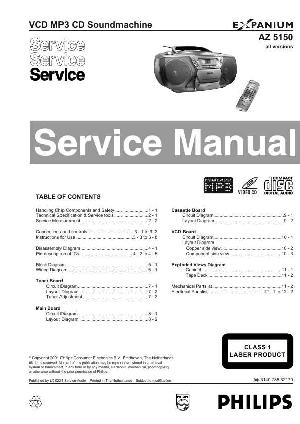 Сервисная инструкция Philips AZ-5150 ― Manual-Shop.ru